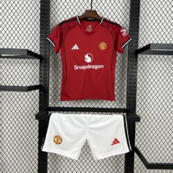 Manchester United 2025-26 Home Kids Kit