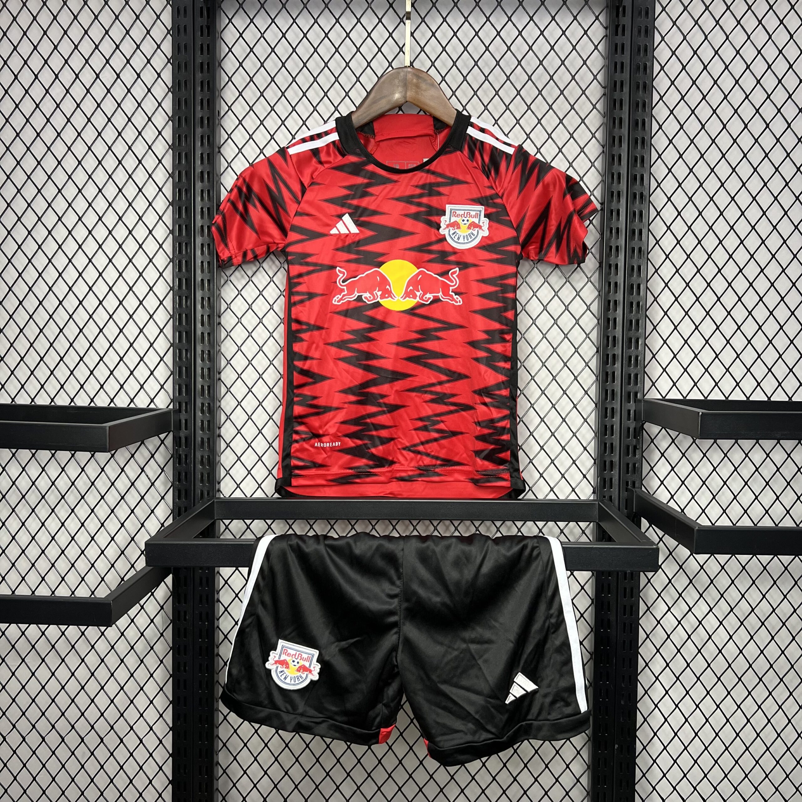 New York Red Bulls 2024-25 Away Kids Kit New York Red Bulls 2024-25 Away Kids Kit