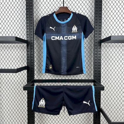 Olympique Marseille 2025-26 Away Kids Kit Olympique Marseille 2025-26 Away Kids Kit