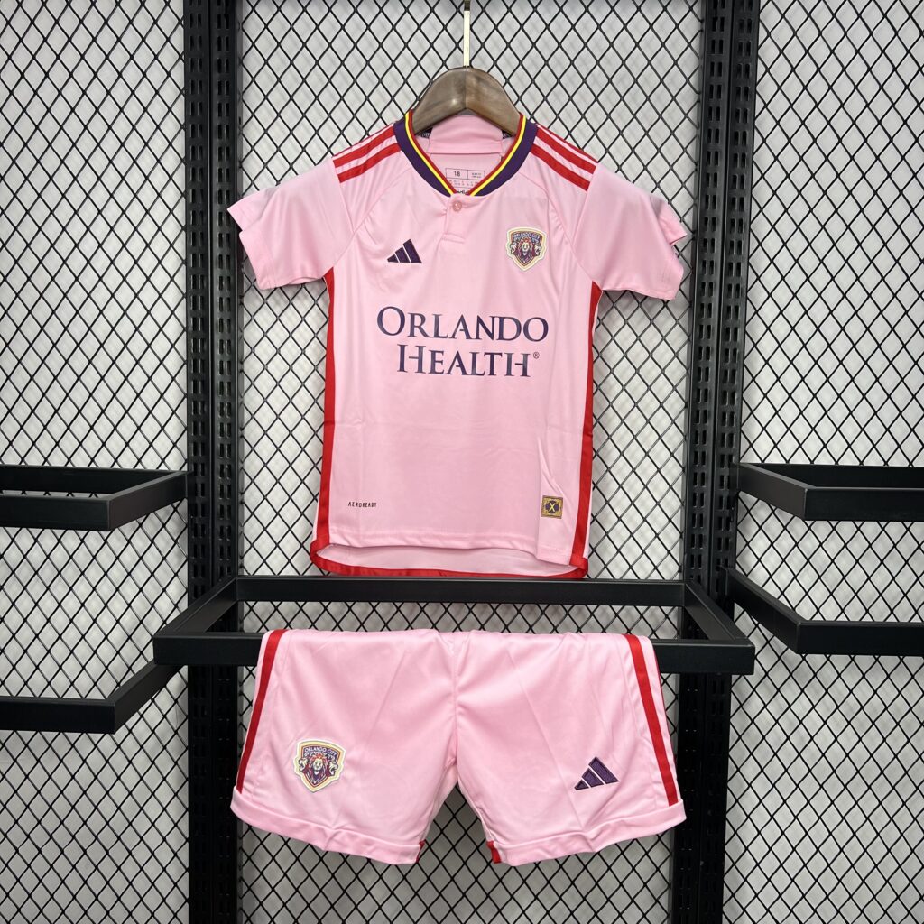 Orlando City 2024-25 Away Kids Kit