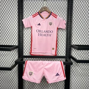 Orlando City 2024-25 Away Kids Kit