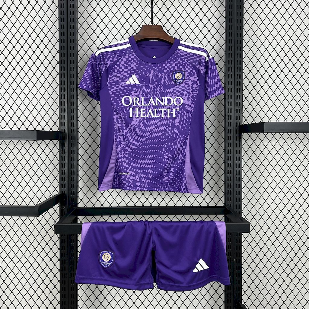 Orlando City 2025-26 Home Kids Kit Orlando City 2025-26 Home Kids Kit