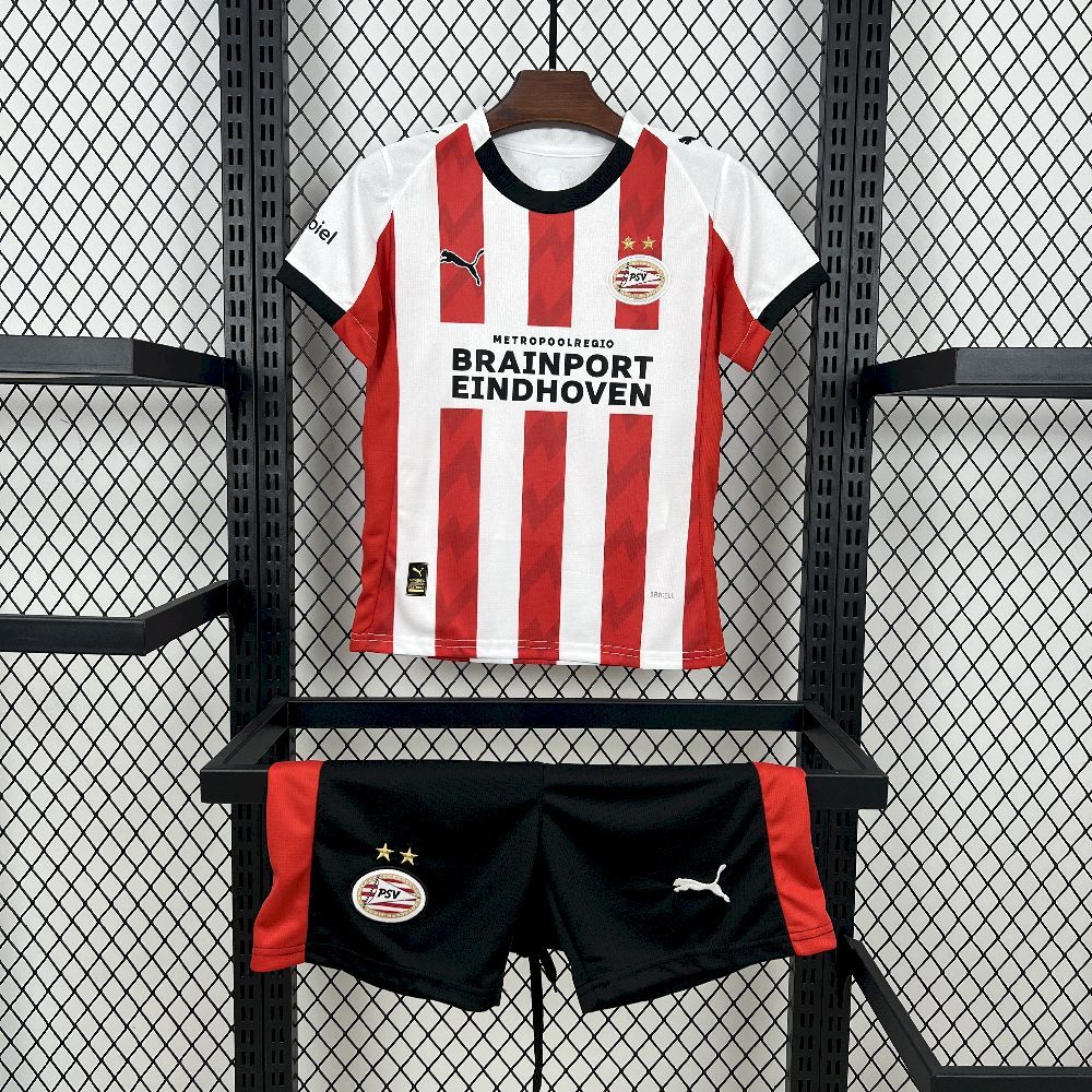 PSV Eindhoven 2025-26 Home Kids Kit PSV Eindhoven 2025-26 Home Kids Kit