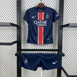 Paris Saint-Germain 2024-25 Home Kids Kit (with stars)