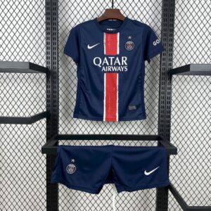Paris Saint-Germain 2024-25 Home Kids Kit (with stars)