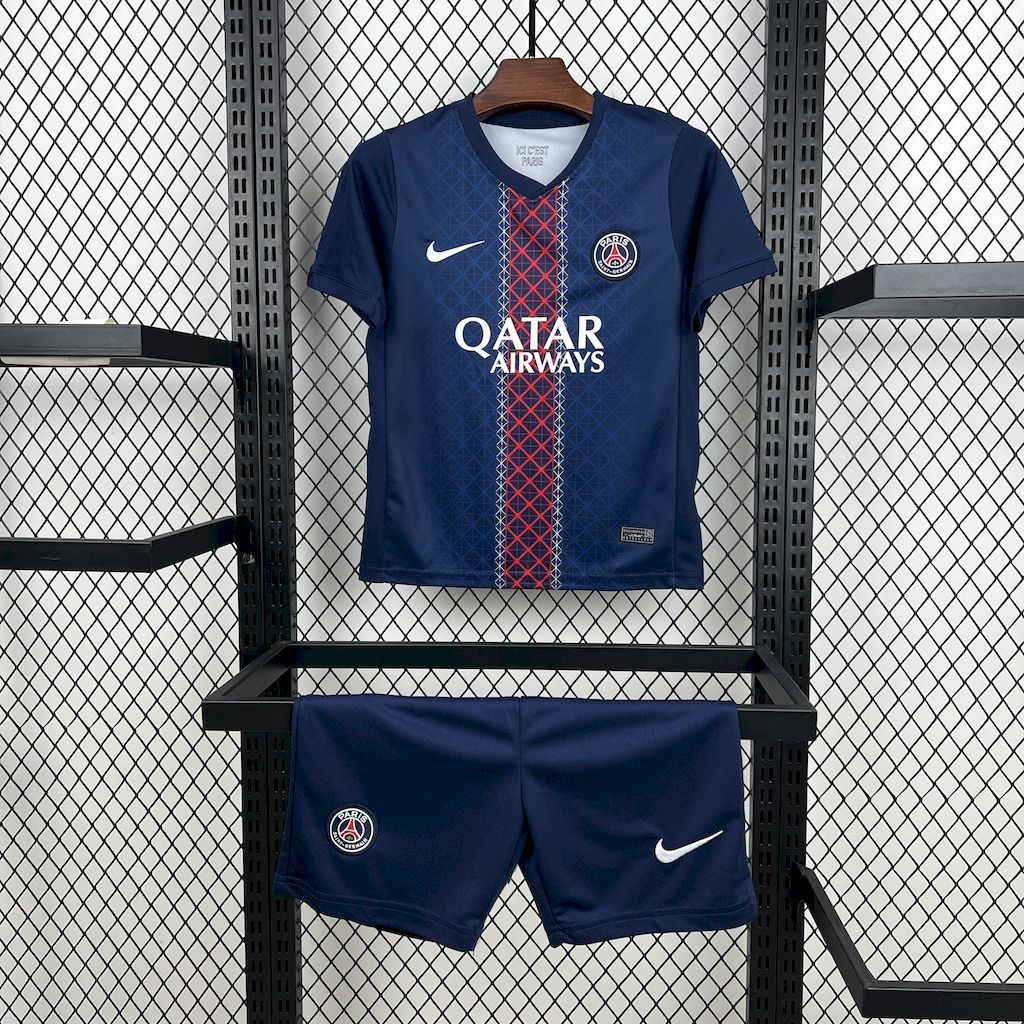 Paris Saint-Germain 2025-26 Home Kids Kit Paris Saint-Germain 2025-26 Home Kids Kit