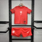 Poland 2024-25 Euro Away Kids Kit