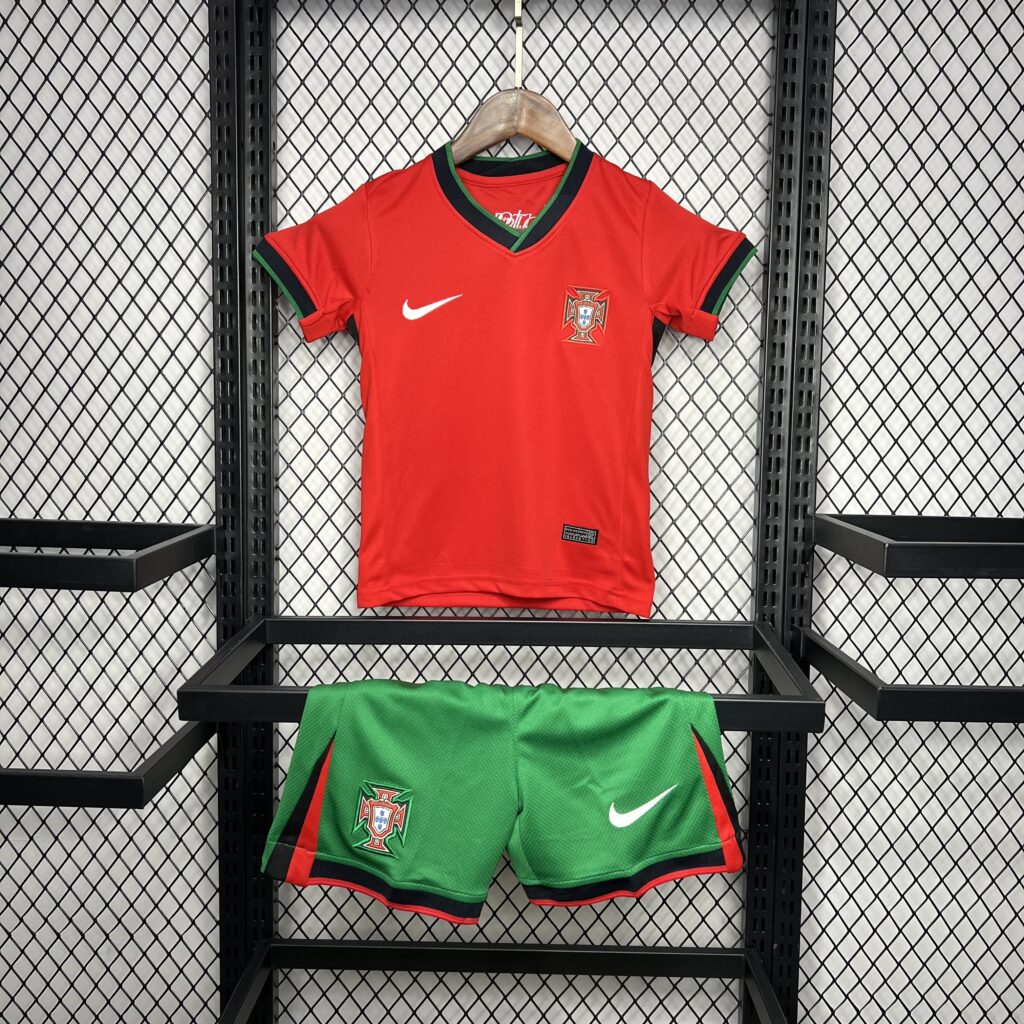 Portugal 2024-25 Euro Home Kids Kit