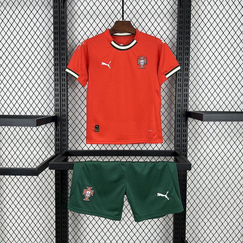 Portugal 2025-26 Home Kids Kit Portugal 2025-26 Home Kids Kit