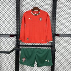 Portugal 2025-26 Home Long Sleeves Kids Kit