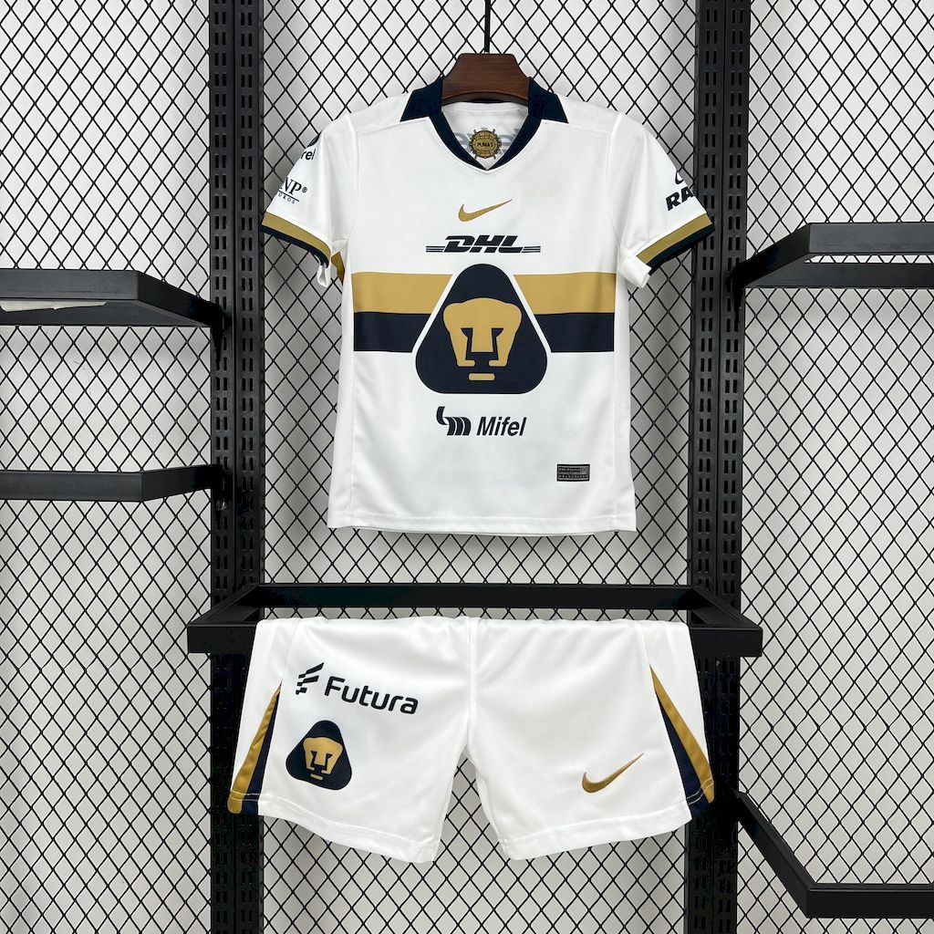 Pumas UNAM 2025-26 Home Kids Kit