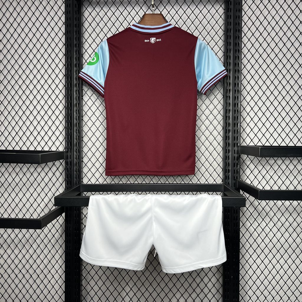 West Ham United 2024-25 Home Kids Kit West Ham United 2024-25 Home Kids Kit