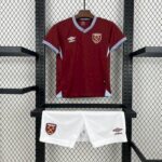 West Ham United 2025-26 Home Jersey Kids Kit