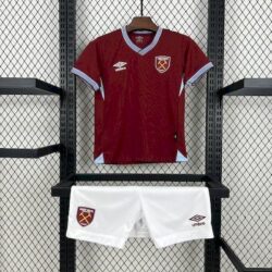 West Ham United 2025-26 Home Jersey Kids Kit