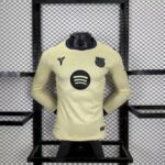 Barcelona 2025-26 Away Long Sleeves Jersey Player Version