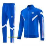2026-27 Adidas Originals Blue Full Zipper Jacket Tracksuit + Long Pants