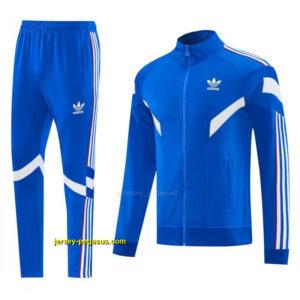 2026-27 Adidas Originals Blue Full Zipper Jacket Tracksuit + Long Pants