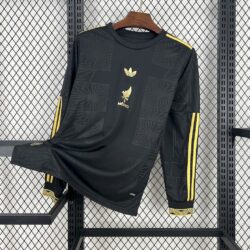 Mexico 2025-26 Gold- Black Long Sleeves Jersey