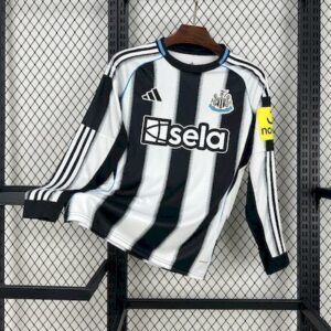 Newcastle United 2025-26 Home Long Sleeves Jersey