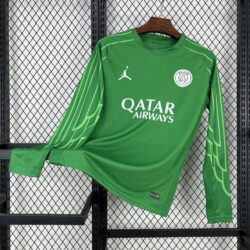 Paris Saint-Germain 2025-26 Green goalkeeper Long Sleeves Jersey