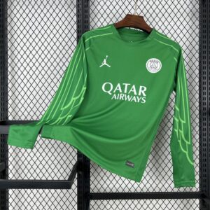 Paris Saint-Germain 2025-26 Green goalkeeper Long Sleeves Jersey