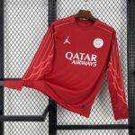 Paris Saint-Germain 2025-26 Red goalkeeper Long Sleeves Jersey