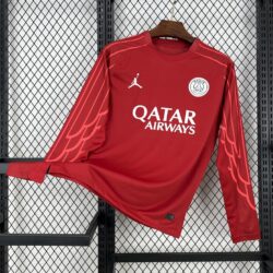 Paris Saint-Germain 2025-26 Red goalkeeper Long Sleeves Jersey