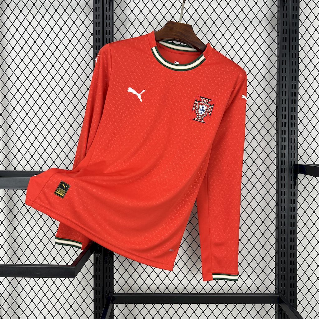 Portugal 2025-26 Home Long Sleeves Jersey