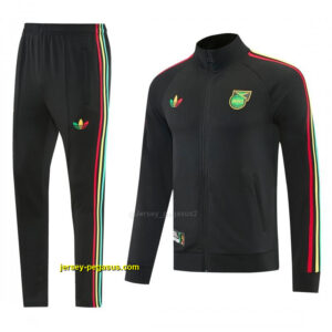 2026-27 Jamaica Black Full Zipper Jacket Tracksuit + Long Pants
