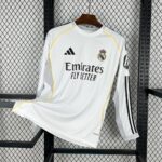 Real Madrid 2025-26 Home Long Sleeves Jersey