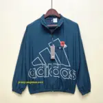 Adidas windbreaker dark green