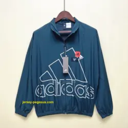 Adidas windbreaker dark green