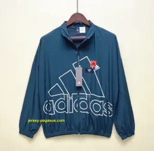 Adidas windbreaker dark green