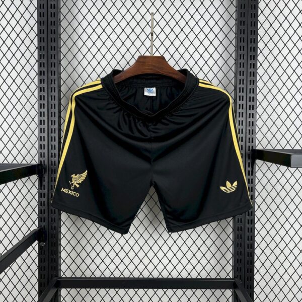 Mexico 2025-26 Gold- Black Shorts