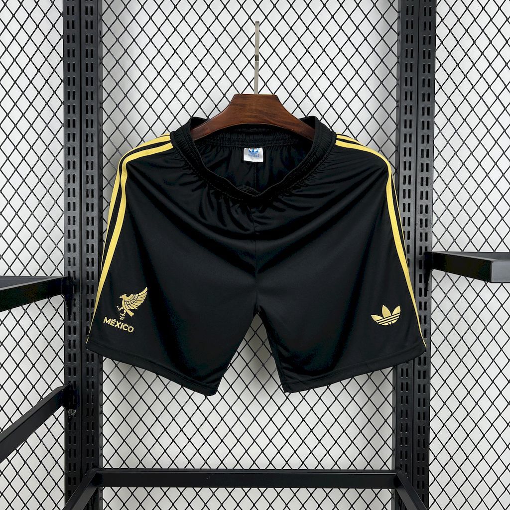 Mexico 2025-26 Gold- Black Shorts Mexico 2025-26 Gold- Black Shorts