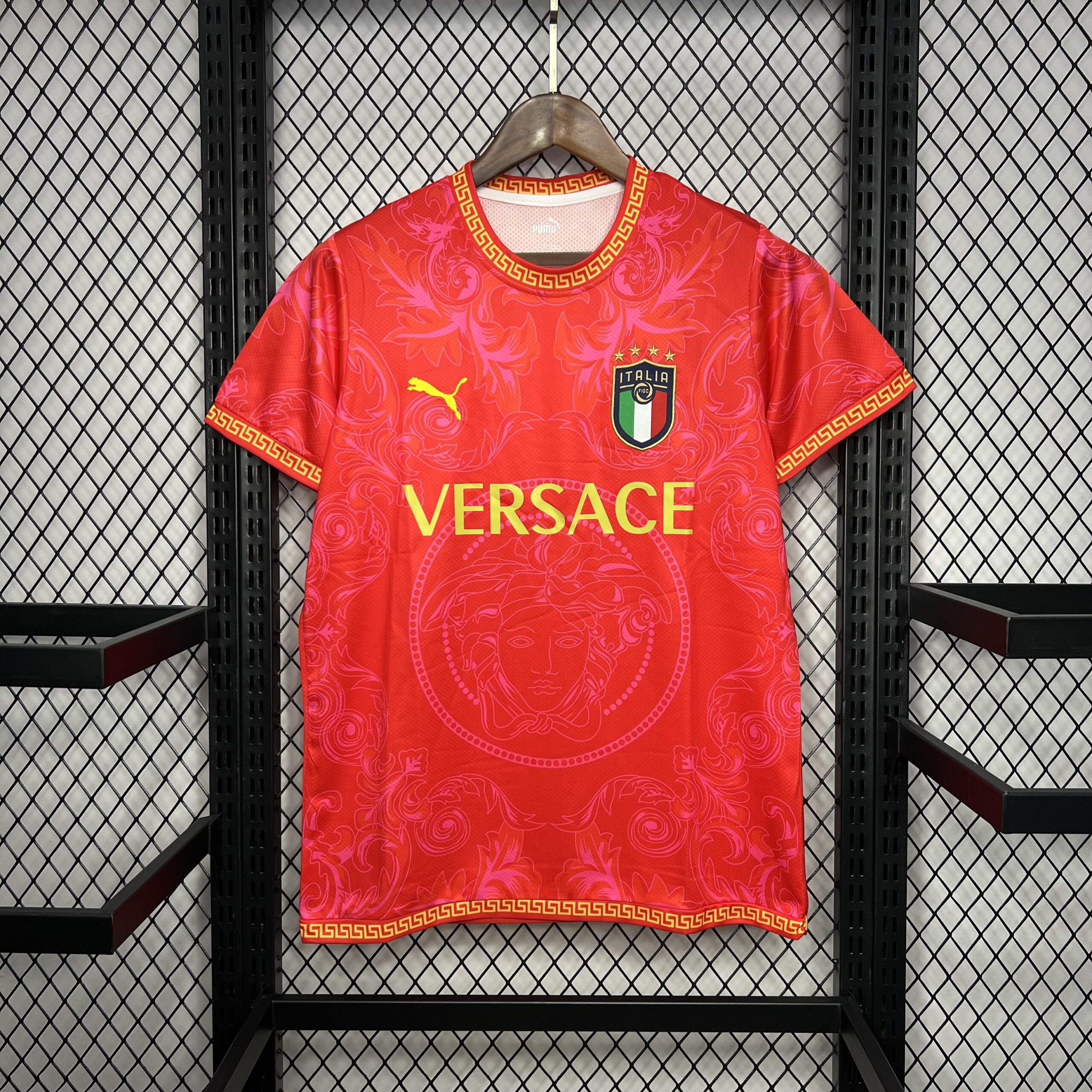 Italy 2022-23 Versace Co-Branded Edition Jersey-Red Italy 2022-23 Versace Co-Branded Edition Jersey-Red