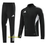 Adidas Black Full zipper Jacket Tracksuit+ long pants