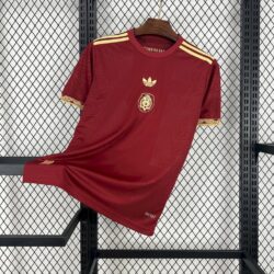 Mexico 2025-26 Gold- Red Jersey