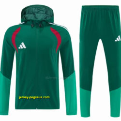 Adidas Navy Green &Light Green Full Zipper Hooded Windbreaker Jacket Tracksuit +