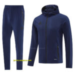 Adidas Navy Hoodie Full Zipper Jacket + Long Pants