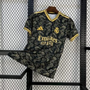 Real Madrid 2025-26 Black Golden Dragon Edition Jersey