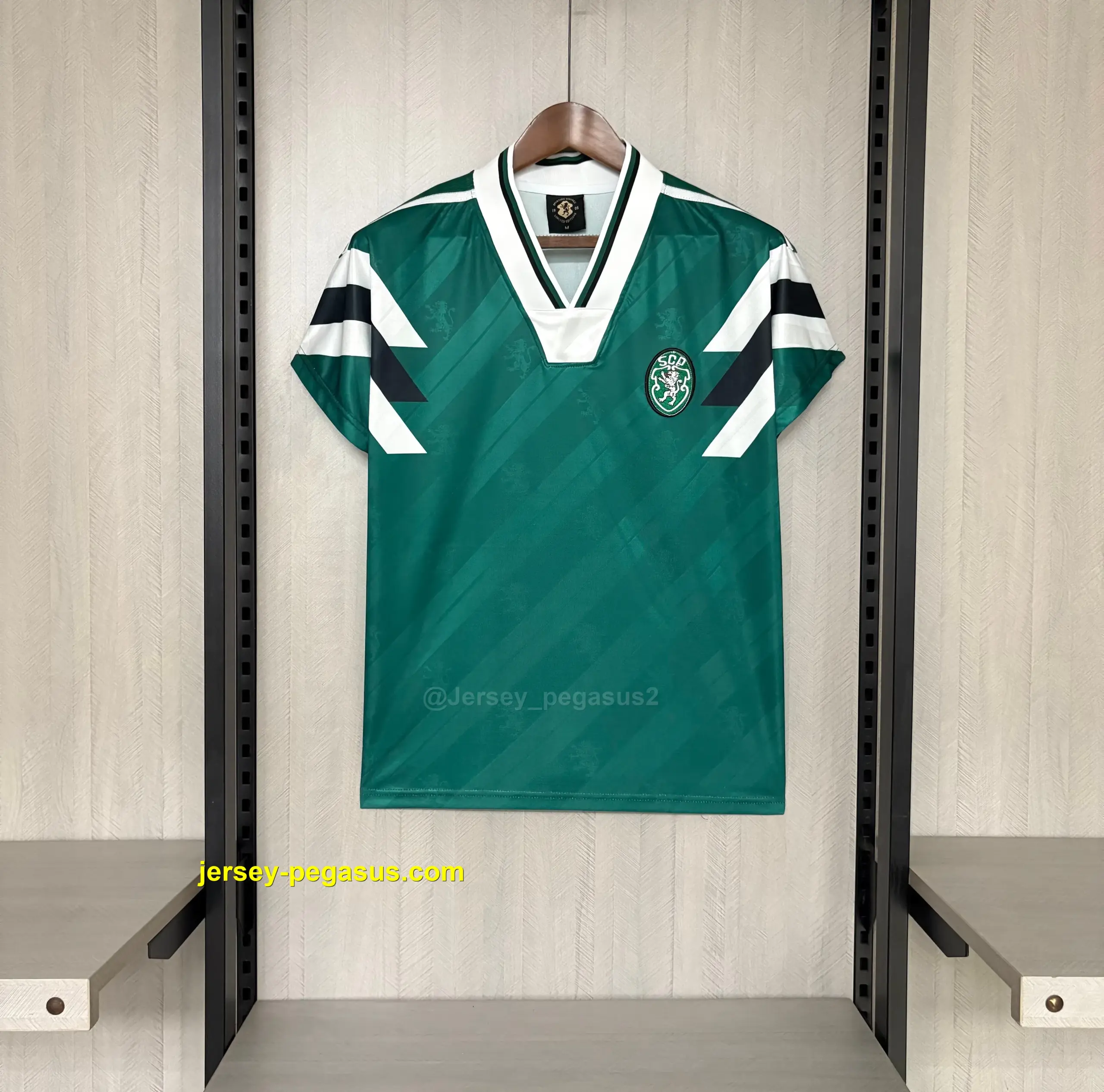 2025-26 Sporting Lisbon 1990 Retro Green Jersey, 2025-26 Sporting Lisbon 1990 Retro Green Jersey,
