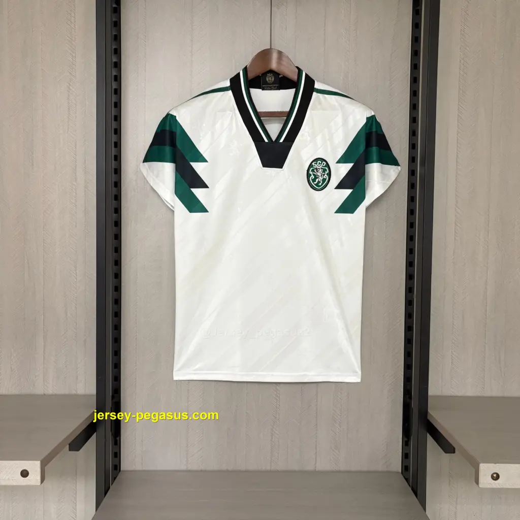 2025-26 Sporting Lisbon 1990 Retro White Jersey,