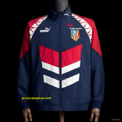 1996-97 Vintage Style Atletico Madrid Black Jacket Windbreaker