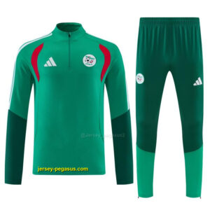 Algeria Green Half Zipper Jacket Tracksuit + Long Pants