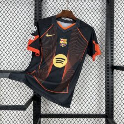 Barcelona 2025-26 black orange special edition Jersey (With Champions League)