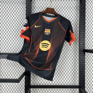 Barcelona 2025-26 black orange special edition Jersey (With Champions League)