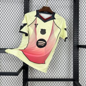 Barcelona 2025-26 yellow pink special edition Jersey (With Champions League)
