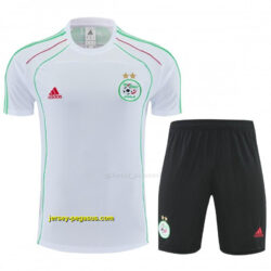 Algeria White Short Sleeve+Soccer Shorts