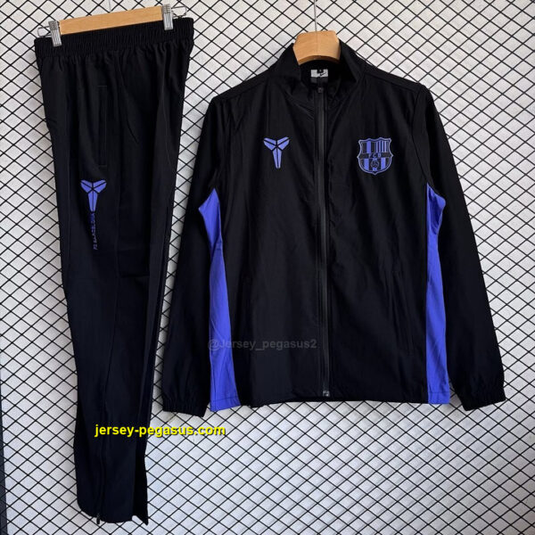 Barcelona 2025-26 Black And Purple Windbreaker Suit